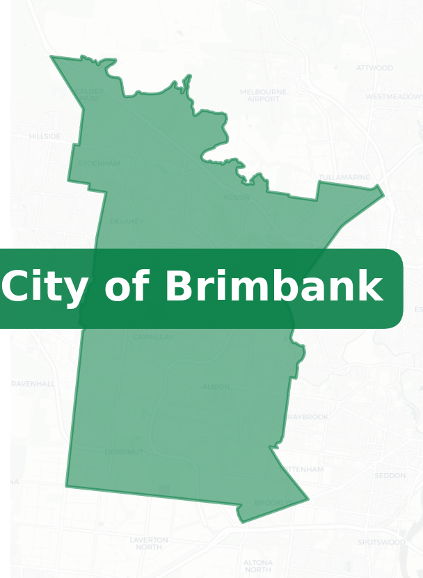 City of Brimbank boundries map