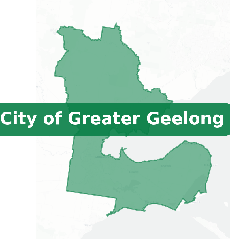 City of Greater Geelong boundries map