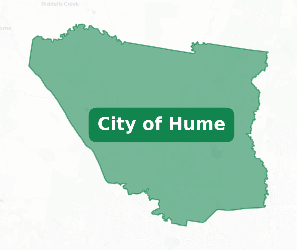 City of Hume boundries map