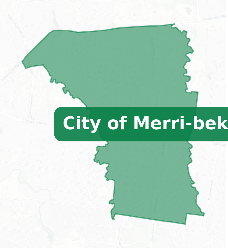 City of Merri-bek boundries map