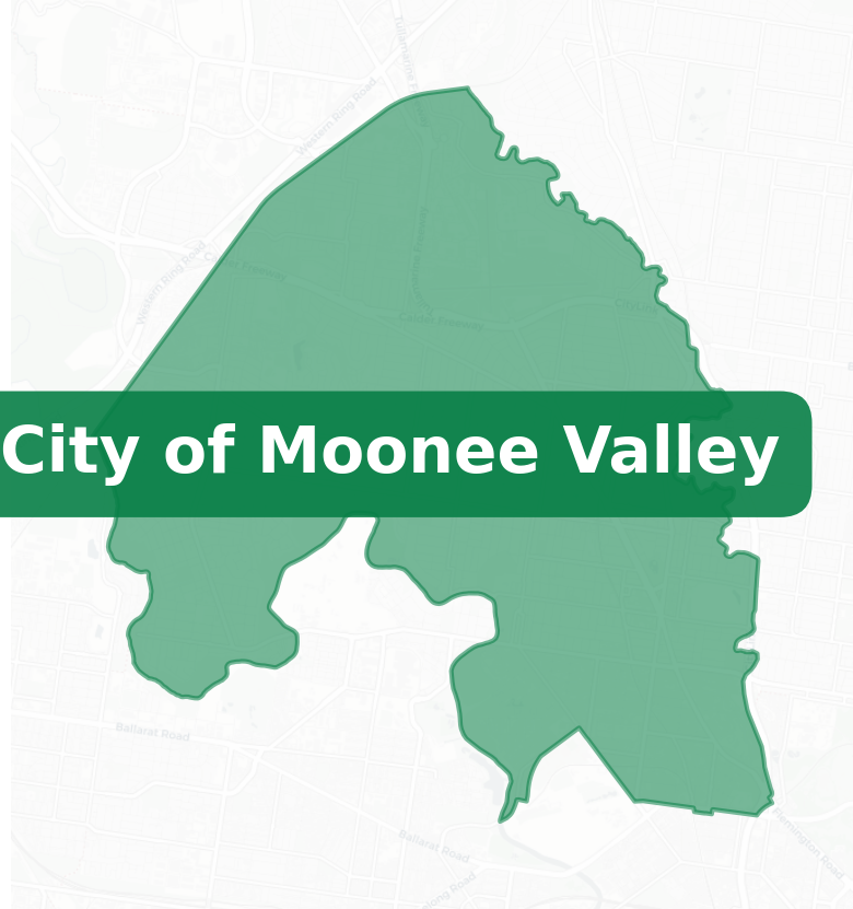 City of Moonee Valley boundries map